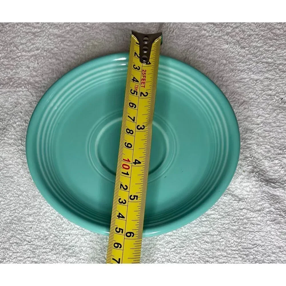 Homer Laughlin Fiesta Turquoise Older Footed Cup & Saucer Set